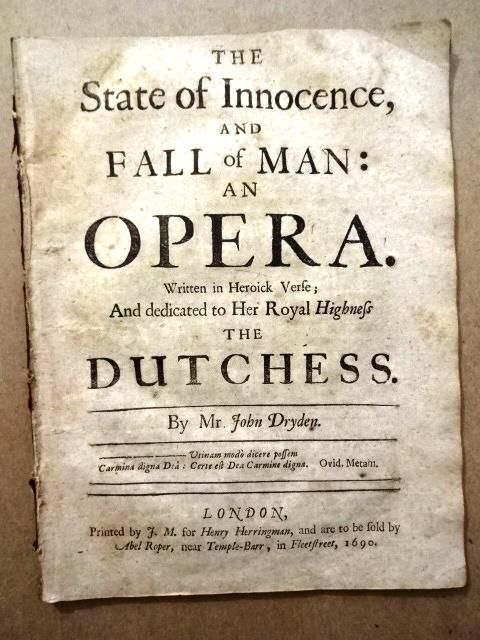 The State of Innocence: And Fall of Man. An Opera